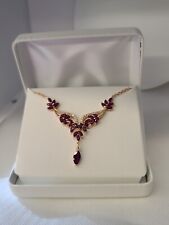 gold 14k white ruby pendant for sale  Springfield