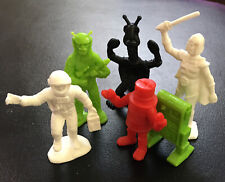 Used, Vintage Space Play Set Plastic Spacemen Figures Lot, 6, Robot, Spaceman, Monster for sale  Shipping to South Africa