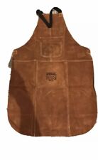 Premium Brown Leather Welders / Welding / Carpenters / Gardeners Safety Apron, used for sale  Shipping to South Africa