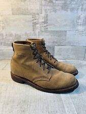 Chippewa Aldrich Suede Service Boots Mens 10 D Vibram Soles 1901J27 Made USA for sale  Shipping to South Africa