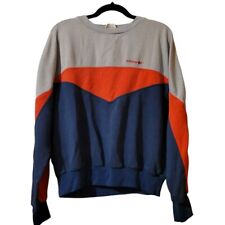 Sudadera Adidas Vintage Talla Mediana Tres Lámina Bordada Bloque de Color Cuello Redondo, usado segunda mano  Embacar hacia Argentina