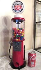 Nostalgic Route 66 Gas Pump Bubble Gumball Machine * 21 1/2" Tall, used for sale  Shipping to South Africa