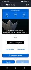 Chemical romance tickets for sale  Cincinnati