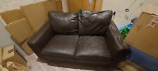Seater brown leather for sale  Ireland