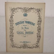 Antique 1921 Sunday Morning Op 35 for Piano Sheet Music by Carl Bohm, used for sale  Shipping to South Africa