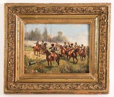 oil military horses painting for sale  Pittsburgh