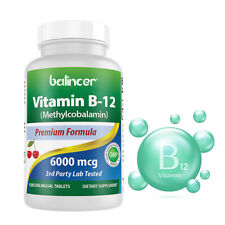 Cápsulas vegetarianas de vitamina B12 de 30 a 120 cápsulas-6000 mcg segunda mano  Embacar hacia Argentina