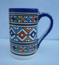 HAND PAINTED CERAMIC COFFEE MUG * FES POTTERY * MULTI COLOUR* 5 DESIGNS for sale  Shipping to South Africa