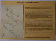 Cricket Autograph  - Arthur Wood - Yorkshire & England XI d'occasion  Expédié en Belgium