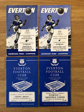 Everton home programmes for sale  DOUNE