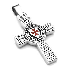 Colar pingente crucifixo cruzada para homens cavaleiros templários cruzados comprar usado  Enviando para Brazil