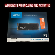 SSD Crucial P3 M.2 de 1 TB com Windows 11 Pro pré-instalado e ativado comprar usado  Enviando para Brazil