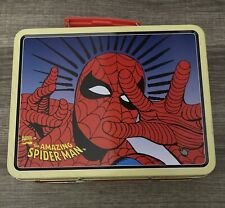 Usado, Lancheira vintage The Amazing Spider-Man Marvel caixa de lata 7,75" x 6" x 3" comprar usado  Enviando para Brazil