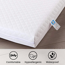 Anti Allergy Waterproof Zipped Baby Toddler Cot Bed Mattress Quilted Cover Only for sale  Shipping to South Africa