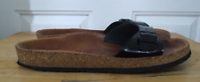 Used, Birkenstock Madrid Narrow Fit Black Patent Women's Sliders Sandals UK-7,5 EU-41 for sale  Shipping to South Africa