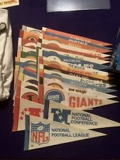 Vintage Anos 70 NFL Mini Pennants Duas Bar Conjunto Completo de 31 EX comprar usado  Enviando para Brazil