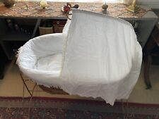 vintage wicker baby cot for sale  BRISTOL