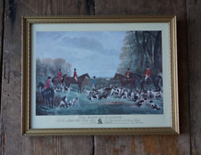 Vintage hunting print for sale  NORWICH