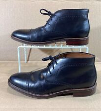 Johnston & Murphy Zapatos Para Hombre Talla 10 M Cuero Negro Puntera Gorra Bota de Vestir 20-3875 segunda mano  Embacar hacia Argentina