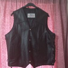 Mens leather waistcoat for sale  DAVENTRY