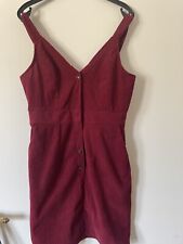 Kleid rot cordkleid gebraucht kaufen  Frankenthal