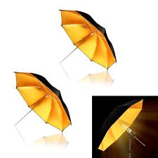 Paquete de 2 modificadores de control de luz LS, reflector de paraguas de estudio fotográfico negro dorado segunda mano  Embacar hacia Mexico