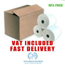 80 x 80mm thermal till rolls extra paper 20,40,60,80,90,120 or 180 rolls for sale  Shipping to South Africa