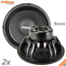 2x PRV 10W1000-NDY-4 10" PRO Audio Neodymium Mid Woofer Speakers 4 Ohms 1000W for sale  Shipping to South Africa