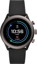 Fossil FTW4019 Sportowy smartwatch 43mm Aluminium Czarny Silikonowy pasek na sprzedaż  Wysyłka do Poland