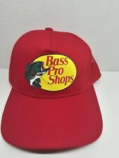 Boné de beisebol pesca ao ar livre Bass Pro Shops chapéu malha VERMELHO Snapback caminhoneiro comprar usado  Enviando para Brazil