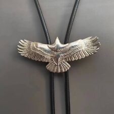 Colar de casamento masculino prata águia voadora bolo gravata caubói ocidental, usado comprar usado  Enviando para Brazil