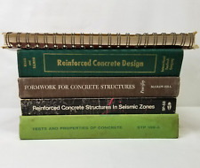 Lote de 5 livros de estruturas de concreto vintage livros didáticos de arquitetura engenharia, usado comprar usado  Enviando para Brazil