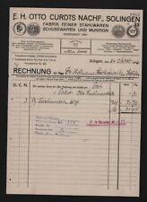 Solingen rechnung 1916 gebraucht kaufen  Leipzig