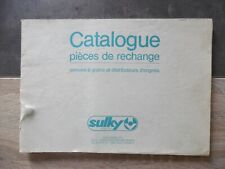 Sulky catalogue pièces d'occasion  Beaumetz-lès-Loges