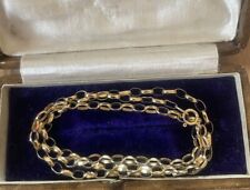 Vintage 9ct Gold Belcher Chain Rolo Chain 18 inch Gold Necklace 9 Carat Gold for sale  Shipping to South Africa