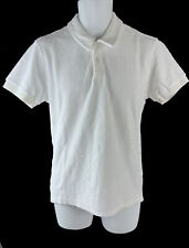 Used, Men's Orlebar White Tailored Terry Cloth Short Sleeve Polo Shirt Size M for sale  Shipping to South Africa