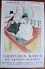 Affiche lithographique 1964 d'occasion  Bormes-les-Mimosas