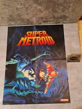 SNES Super Nintendo Super Metroid Poster 1994 Rare 55x42 CM Retro comprar usado  Enviando para Brazil