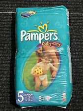Vintage Pieluchy Pieluchy Pampers Baby Dry Junior 2005 Little People Sealed na sprzedaż  PL