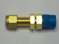 1- Swagelok Brass Bulkhead Connector, 1/4" Tube, 1/4" MNPT, B-400-11-4 for sale  Shipping to South Africa