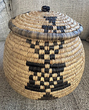African Zulu Tribal Hand Woven Basket Lidded Traditional Ukhamba, used for sale  Shipping to South Africa