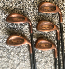 PowerBilt TPS Iron Set 689+PW+SW Copper With Graphite Shafts RH, used for sale  Shipping to South Africa