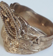 mens gold saddle ring for sale  DOWNHAM MARKET