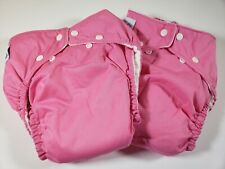 2 Fuzzi Bunz Cloth Diapers "Perfect Size" w Inserts Large 25-45+ lbs Pink NWOT for sale  Shipping to South Africa