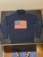 Ralph Lauren Polo Country EE. UU. Bandera Americana Cuello Tortuga Suéter Jersey De Colección segunda mano  Embacar hacia Argentina