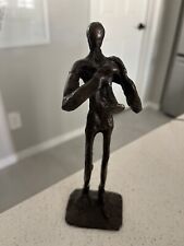 Vintage Bronze musician man playing the trumpet Art Sculpture 8" T for sale  Shipping to South Africa