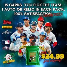 RIP Mystery Pack - ¡ELIGE TU EQUIPO DE MLB! 15 tarjetas, ¡1 auto/reliquia garantizada! 🙂 🙂 🙂 segunda mano  Embacar hacia Argentina