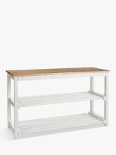 John Lewis Modern Country 3 Tier Shoe Rack, Lily White for sale  Shipping to South Africa