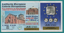 Biglietto lotteria europea usato  Bologna
