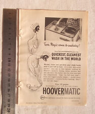 Used, Hoovermatic Twin Tub Washing Machine Advertisement Removed From Magazine Hoover for sale  Shipping to South Africa
